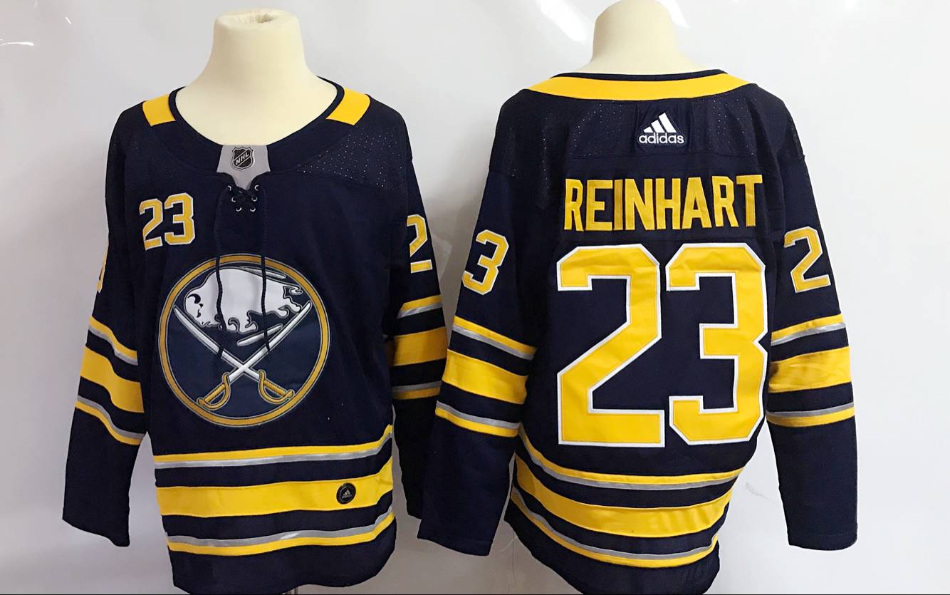 Men Buffalo Sabres 23 Reinhart Blue Hockey Stitched Adidas NHL Jerseys
